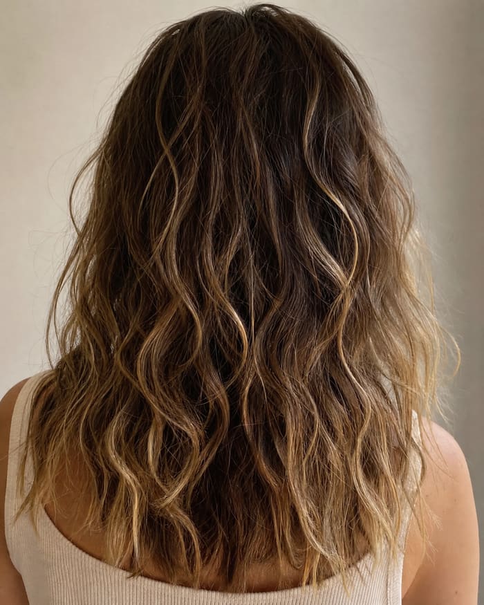 Loose waves worn down